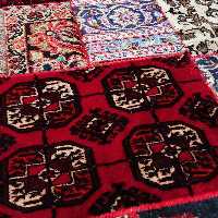 فرش کناره چهل تیکه دستبافت 