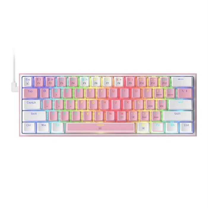 کیبورد مکانیکال گیمینگ ردراگون Redragon K617 FIZZ RGB Pink/White