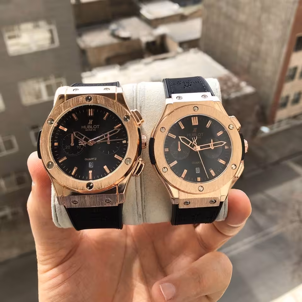 ست ساعت هابلوت قفل و بند اصلی هر عدد با جعبه و ارسال 