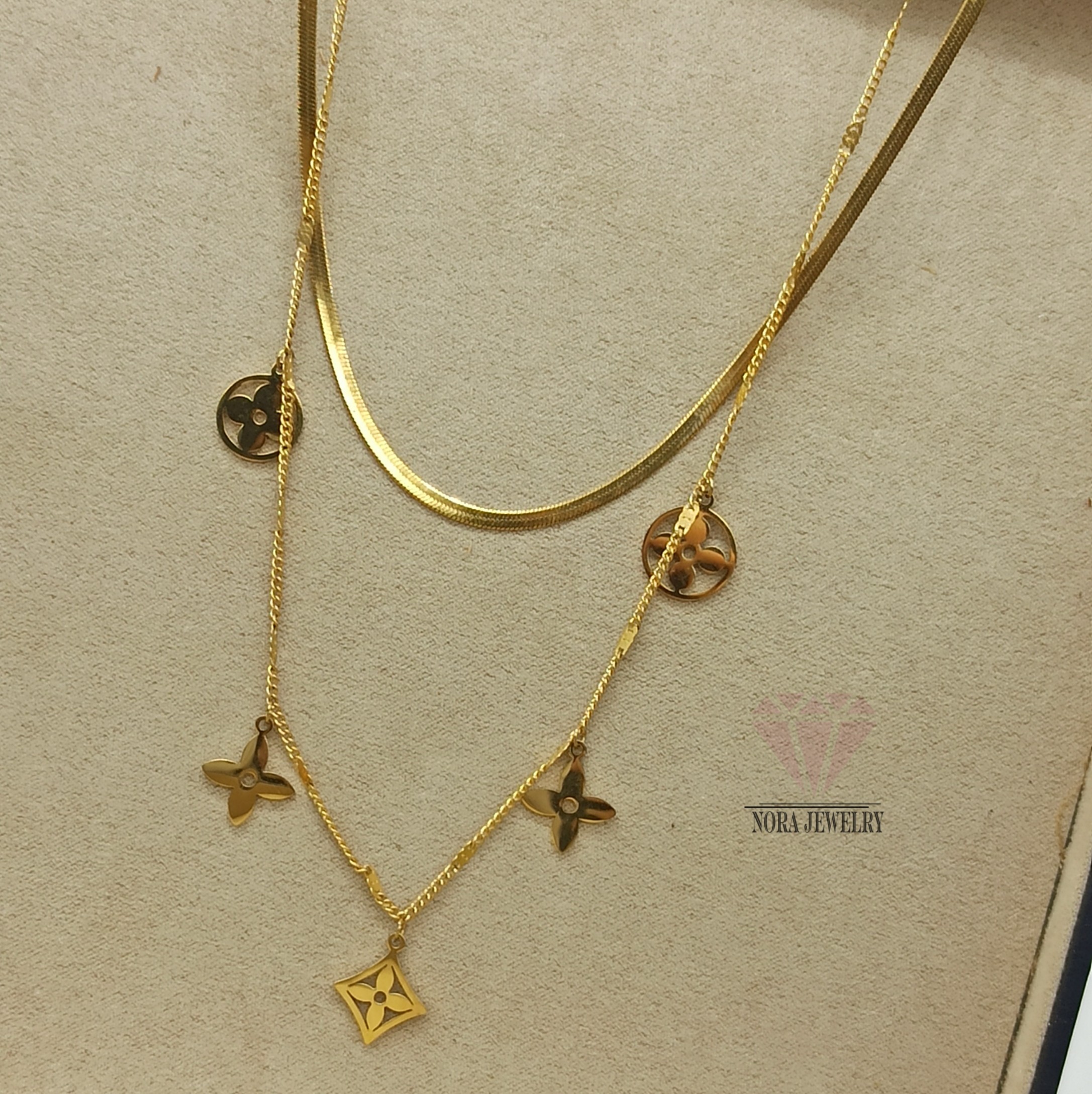 گردنبند دو ردیفه