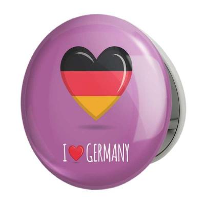 آینه جیبی خندالو طرح پرچم آلمان مدل تاشو کد 20649