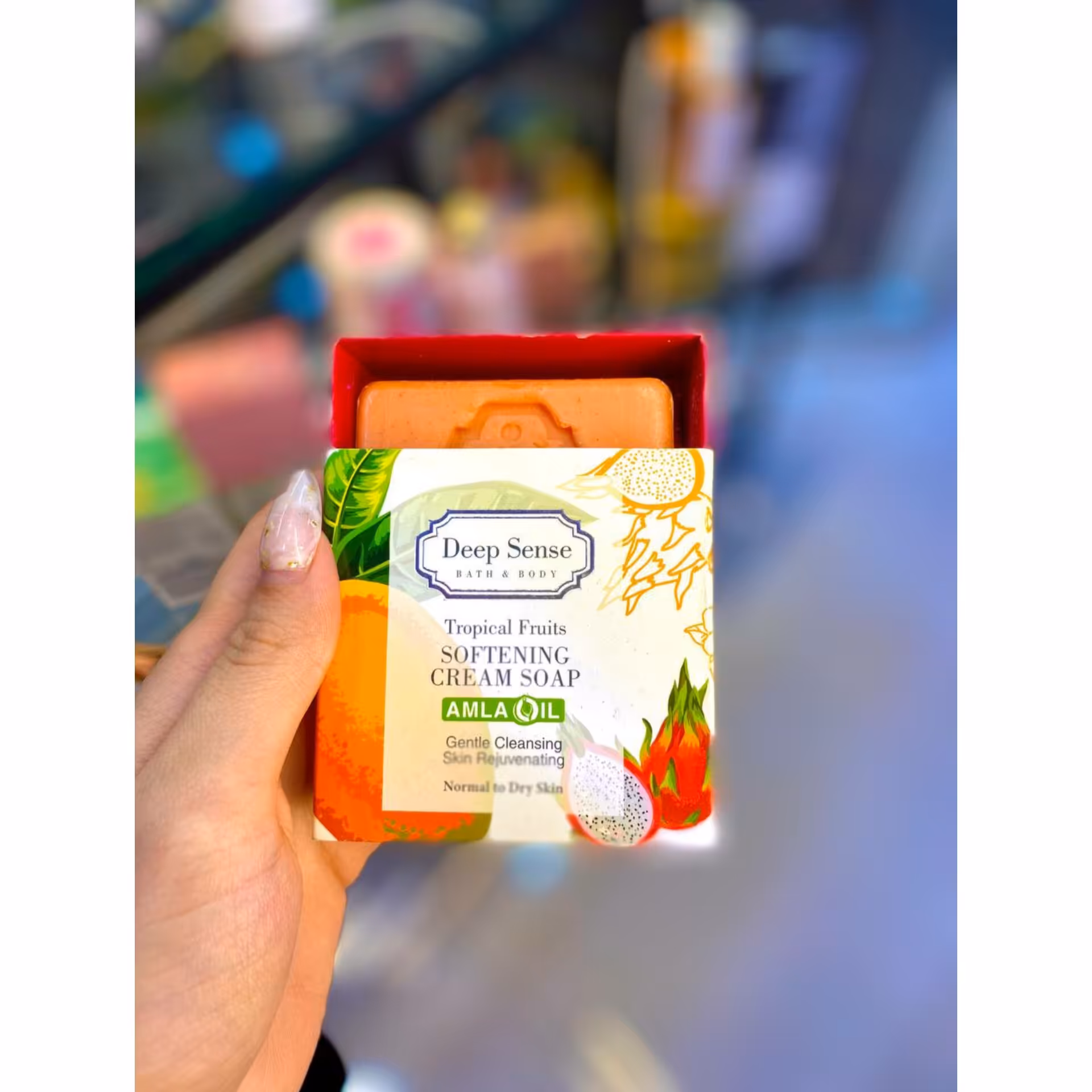 صابون دیپ سنس مدل میوه های استوایی حجم 75 گرم