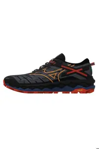 کفش های فضای باز چند رنگ مردانه WAVE 10 در حال رانینگ سیاه نارنجی Mizuno