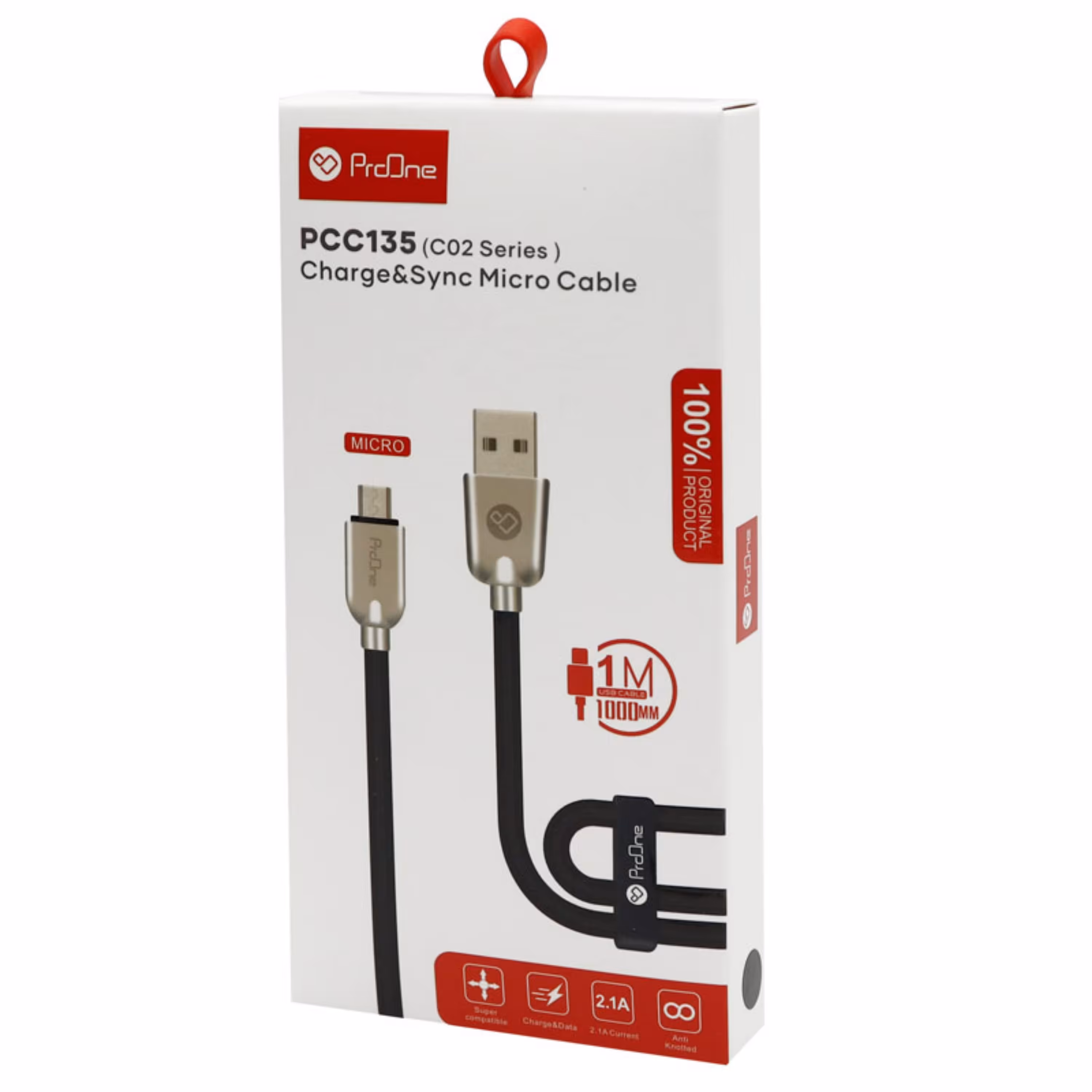 کابل شارژ MicroUSB پرووان PCC135M-C02 با گارانتی 6 ماهه