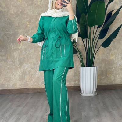 مانتو شلوار زنانه میکرو کجراه مدل ست شروین