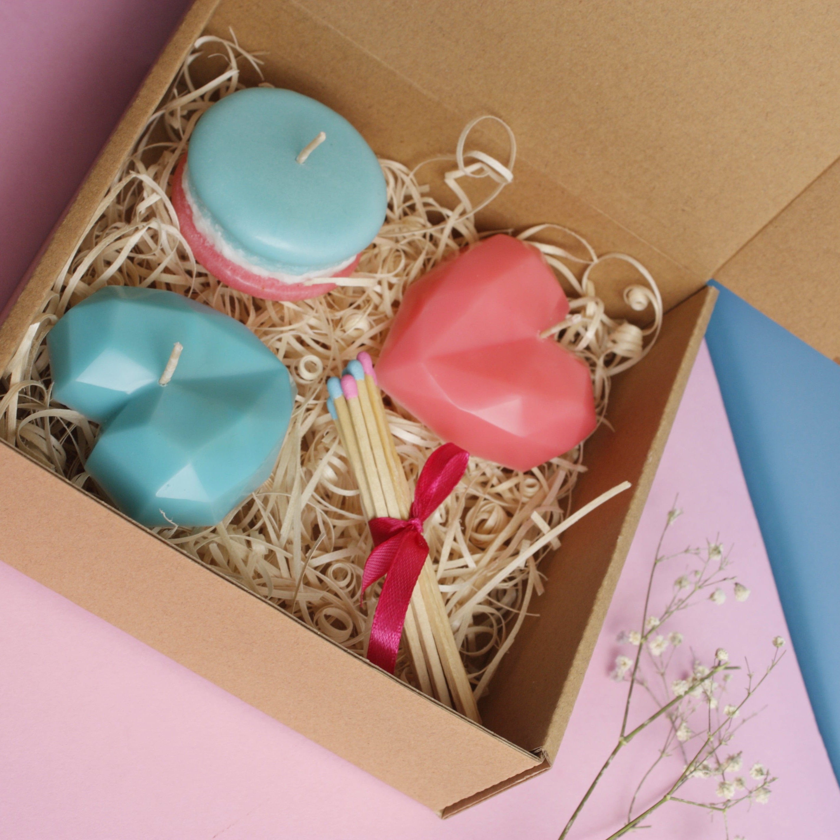 پک شمع صورتی ابی