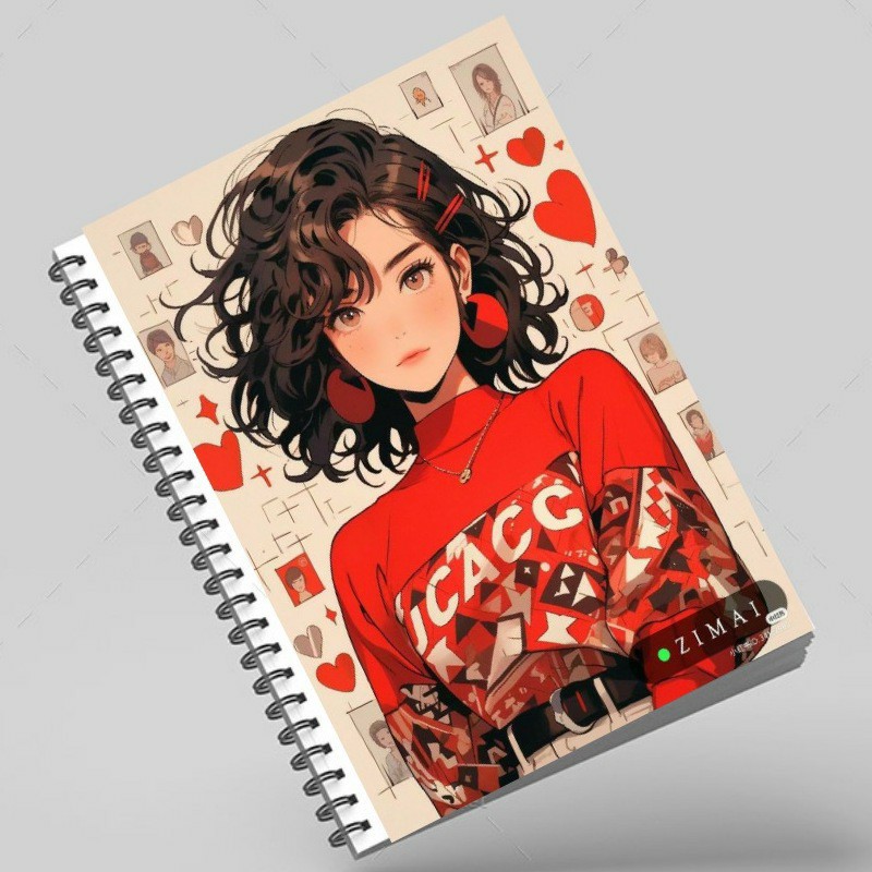 دفتر سیمی طرح red girl