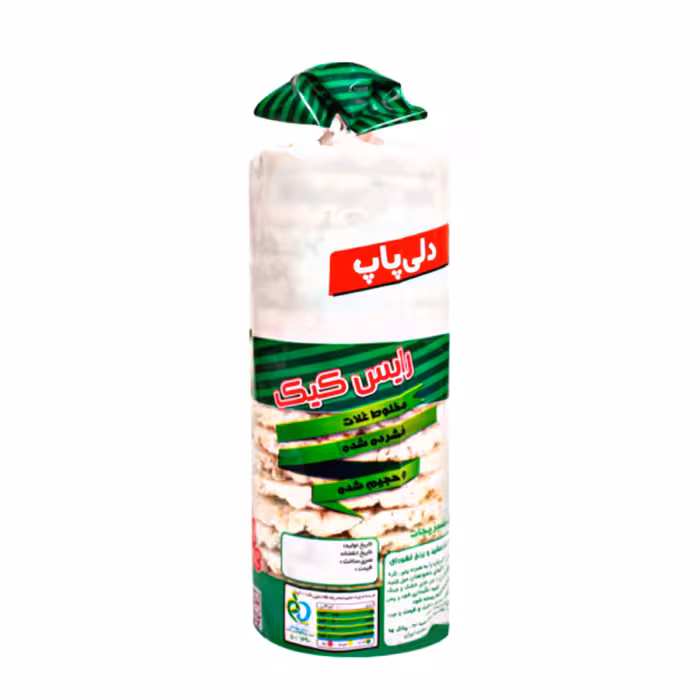 رایس کیک سبزیجات دلی پاپ 110 گرمی ، کیک رژیمی