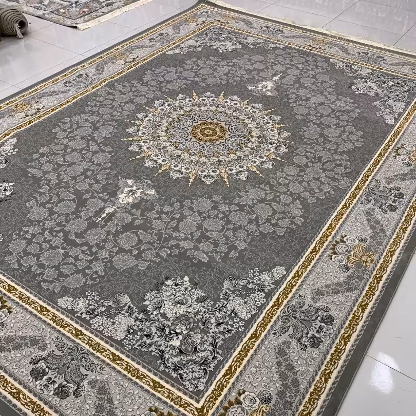 فرش ماشینی طرح فرحناز در ابعاد 2 در 3 با تراکم 3000 و 700 شانه 