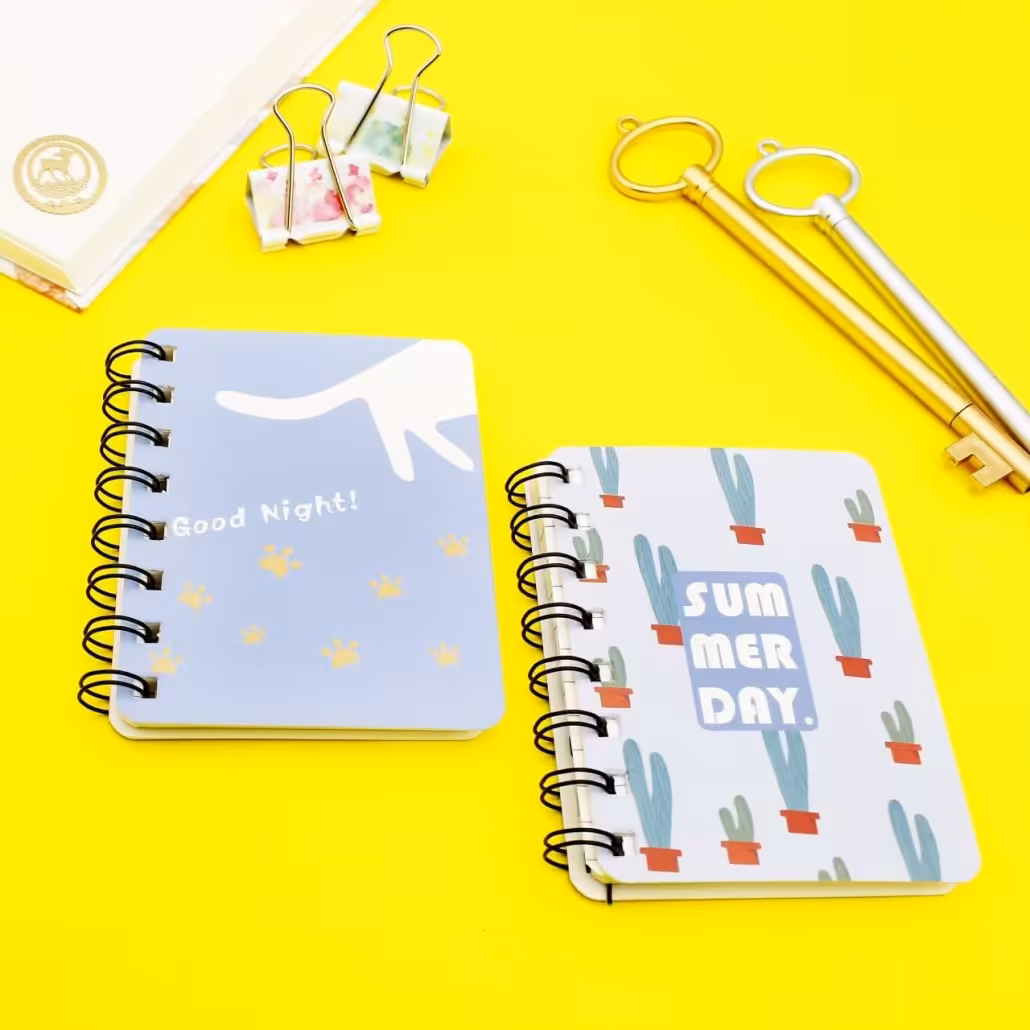 دفترچه فانتزی طرح کاکتوس و گربه