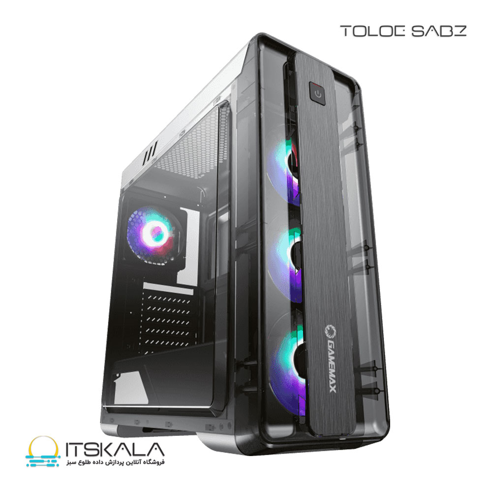 قیمت و خرید کیس گیم مکس مدل GAMEMAX MOONLIGHT FRGB BK G511 White | ITSKALA