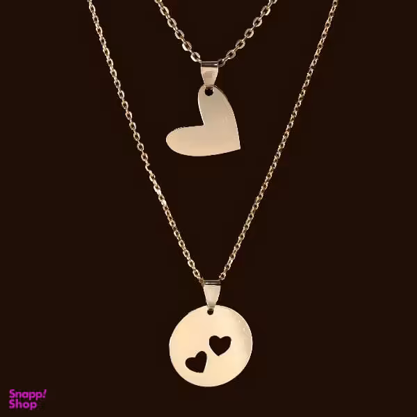 گردنبند طلا 18 عیار زنانه سانا گالری مدل قلب کد D9760