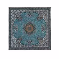 رومیزی ترمه  ابریشم شاه نشین رنگ سبز