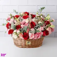 سبد گل طبیعی گل بازار مدل نلین