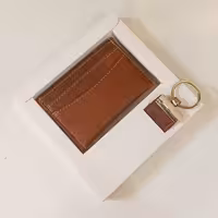 ست کیف پول و جاسوییچی چرم طبیعی