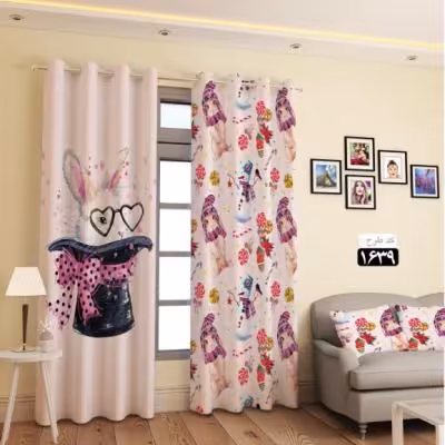 پرده تصویری طرح خرگوش آلیس