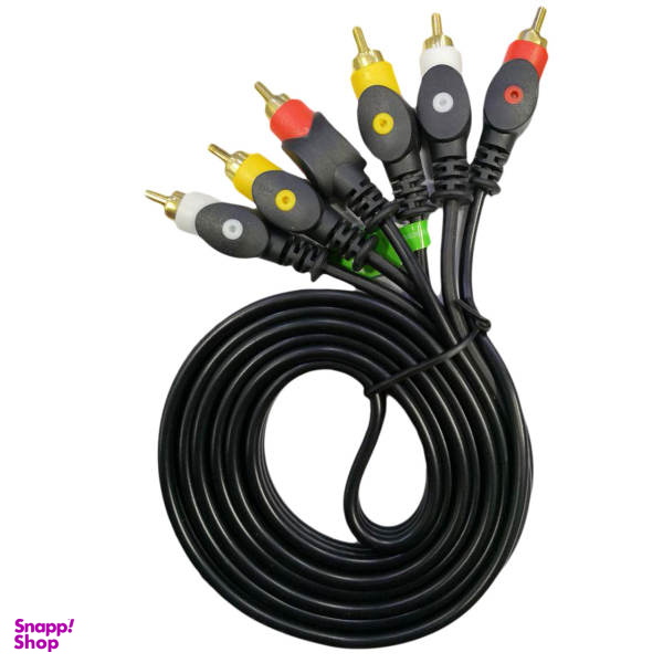 کابل 3 جک RCA به 3 جک RCA مدل AV طول 15 متر