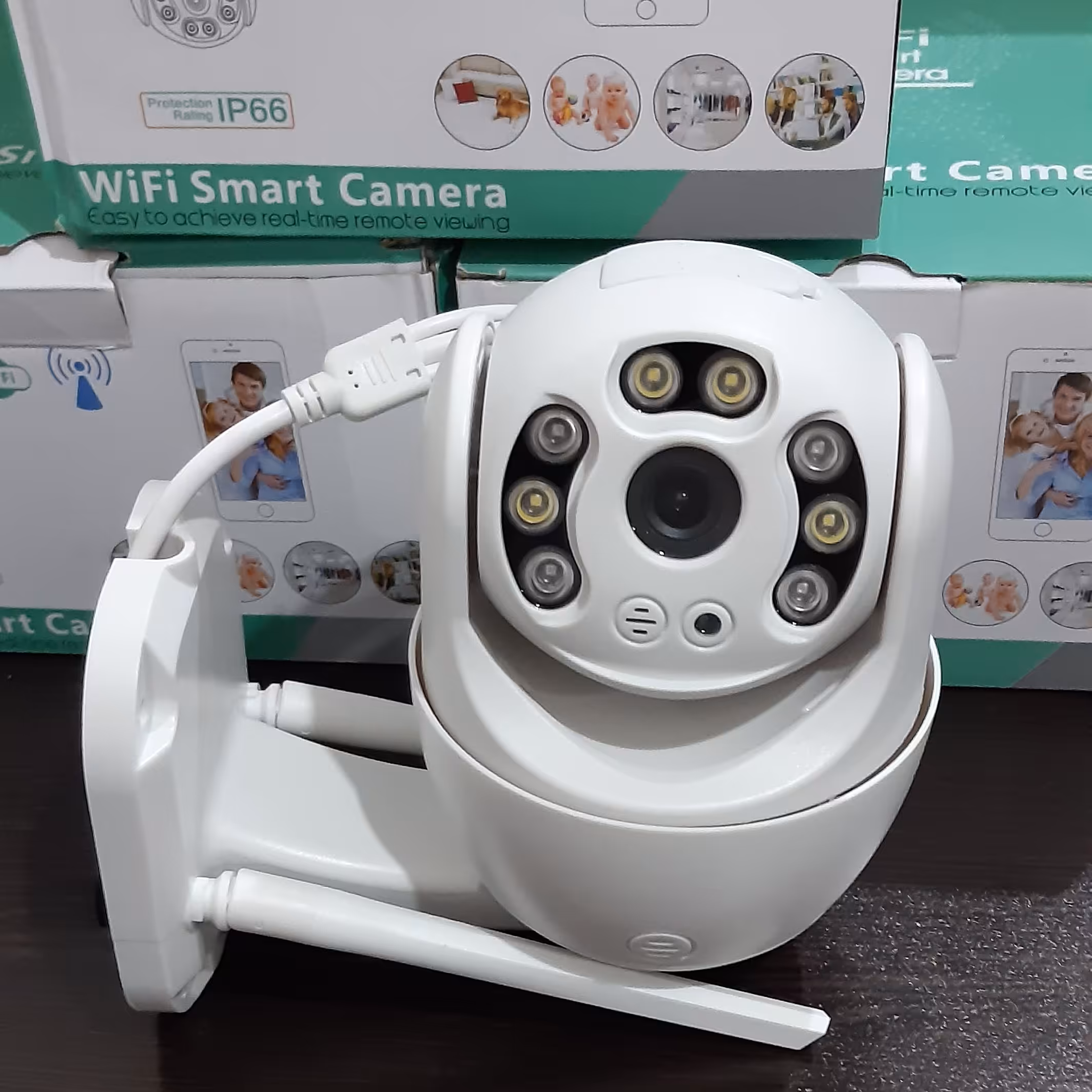 دوربین اسپید دام وای فای V380Pro چرخشی دید در شب رنگی دوربین 2 مگ آژیر و تعقیب