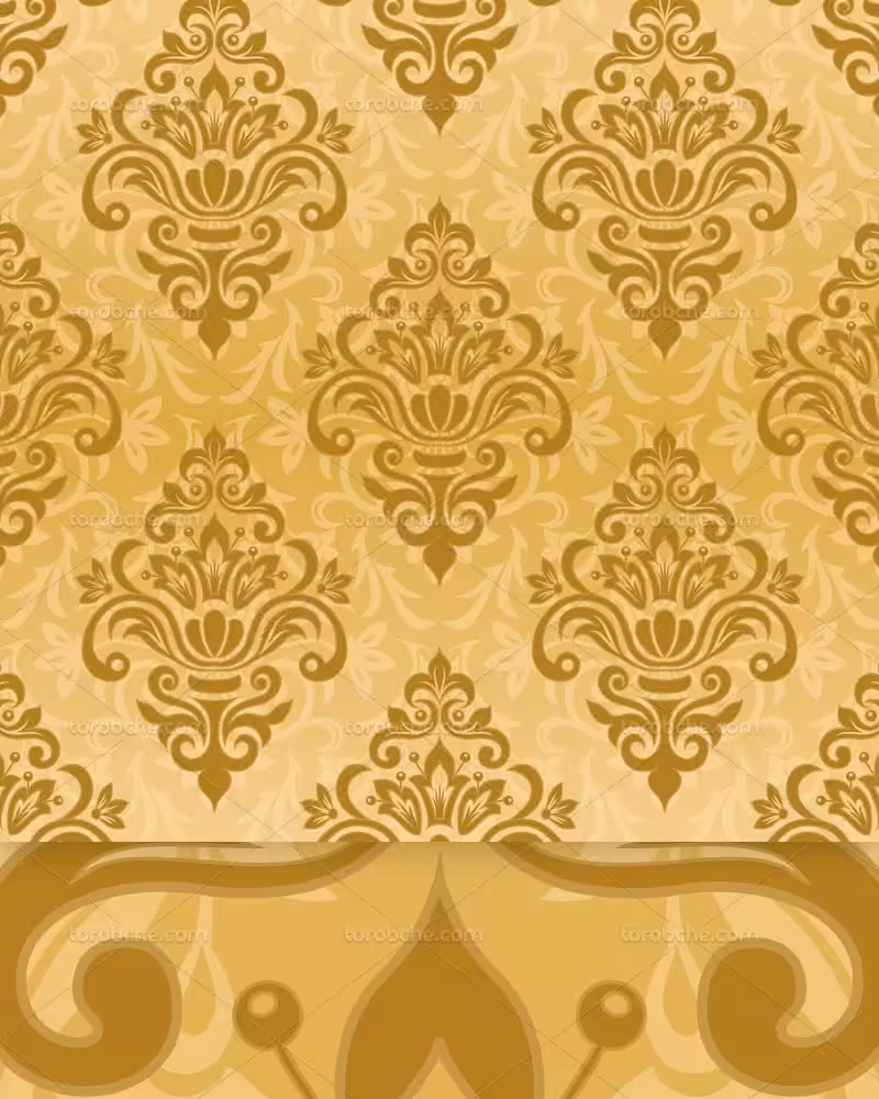 پترن کلاسیک طلایی | گرافیک با طعم تربچه