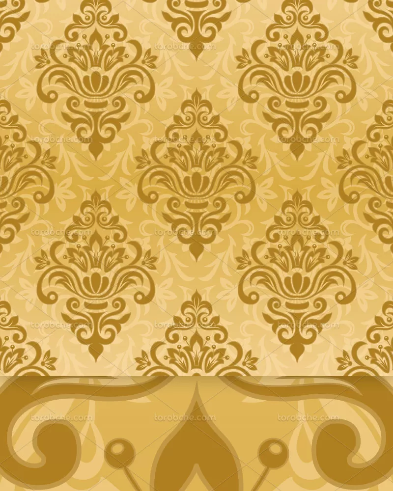 پترن کلاسیک طلایی | گرافیک با طعم تربچه