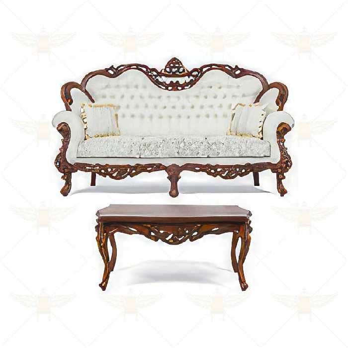 کاناپه سلطنتی 3 نفره کنزا