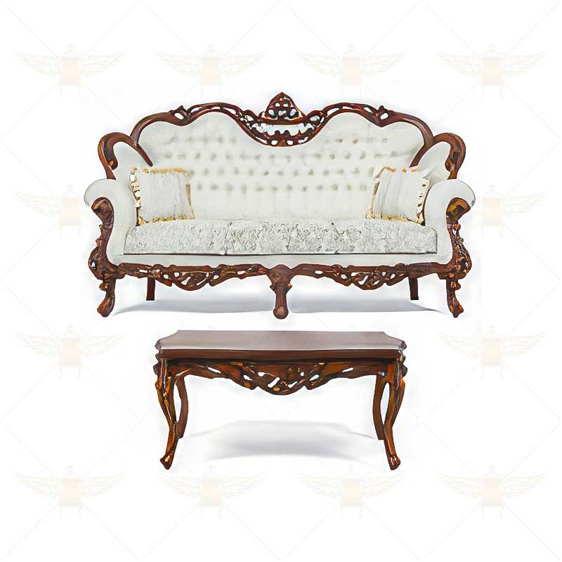 کاناپه سلطنتی 3 نفره کنزا