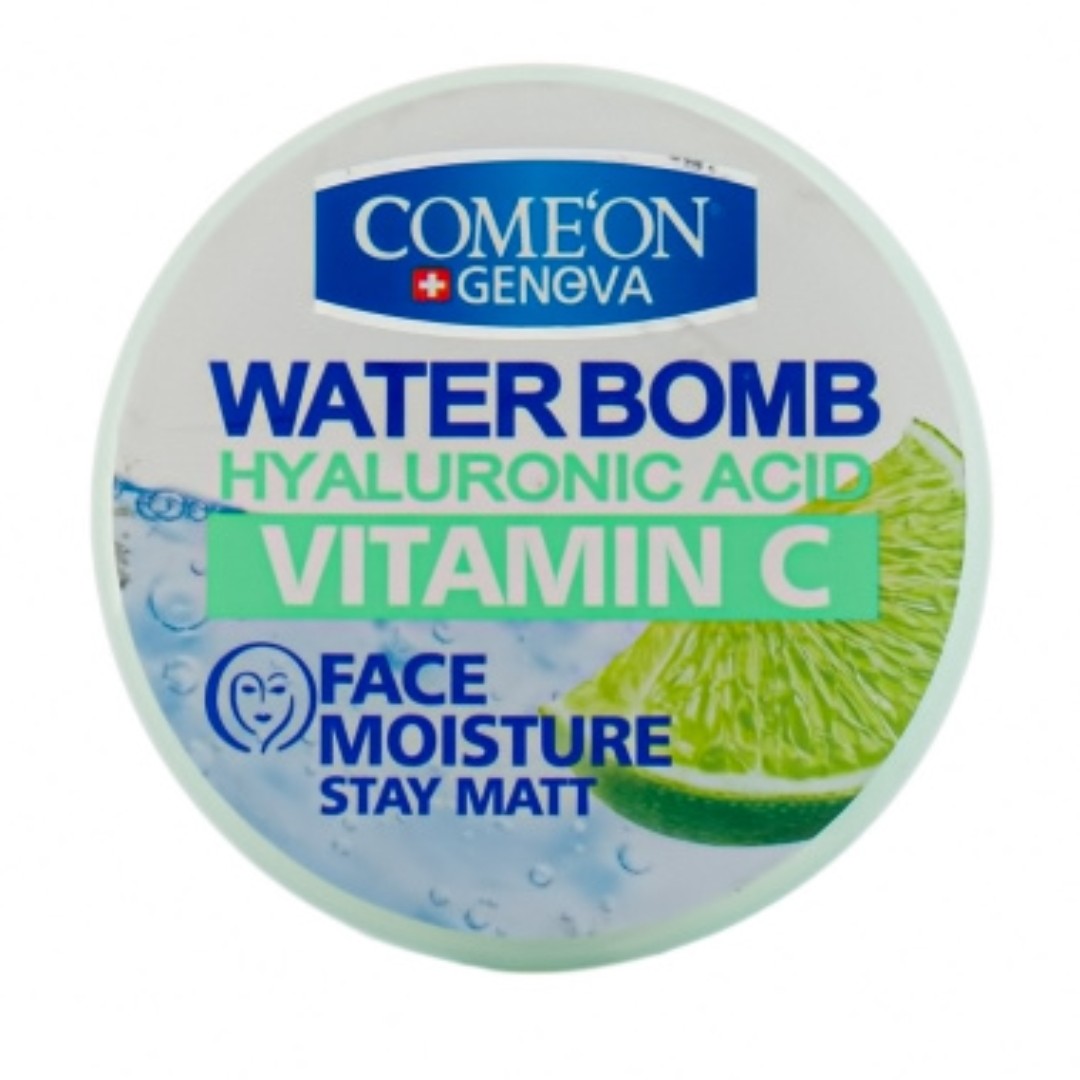 کرم صورت بمب آبرسان حاوی هیالورونیک اسید و ویتامین سی با عصاره لیمو 200میل کامان