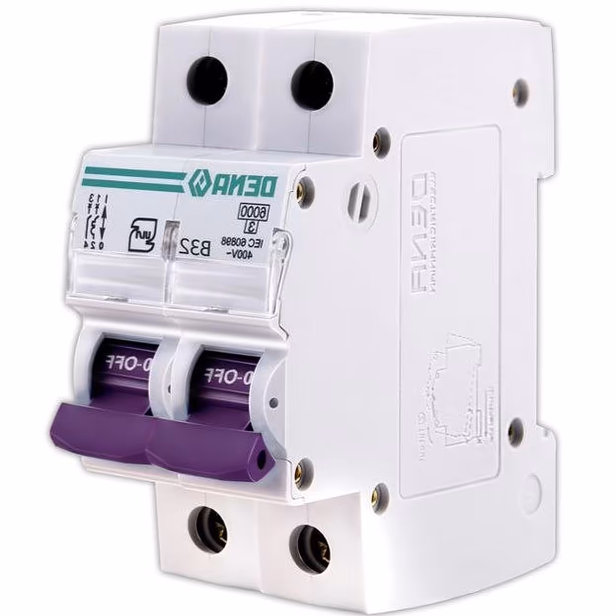 فیوز مینیاتوری دو پل 32 آمپر ،ارسال پس کرایه تیپاکس