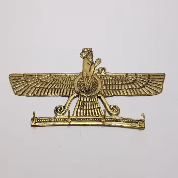 جاکلیدی برنجی  فروهر 3 قلاب