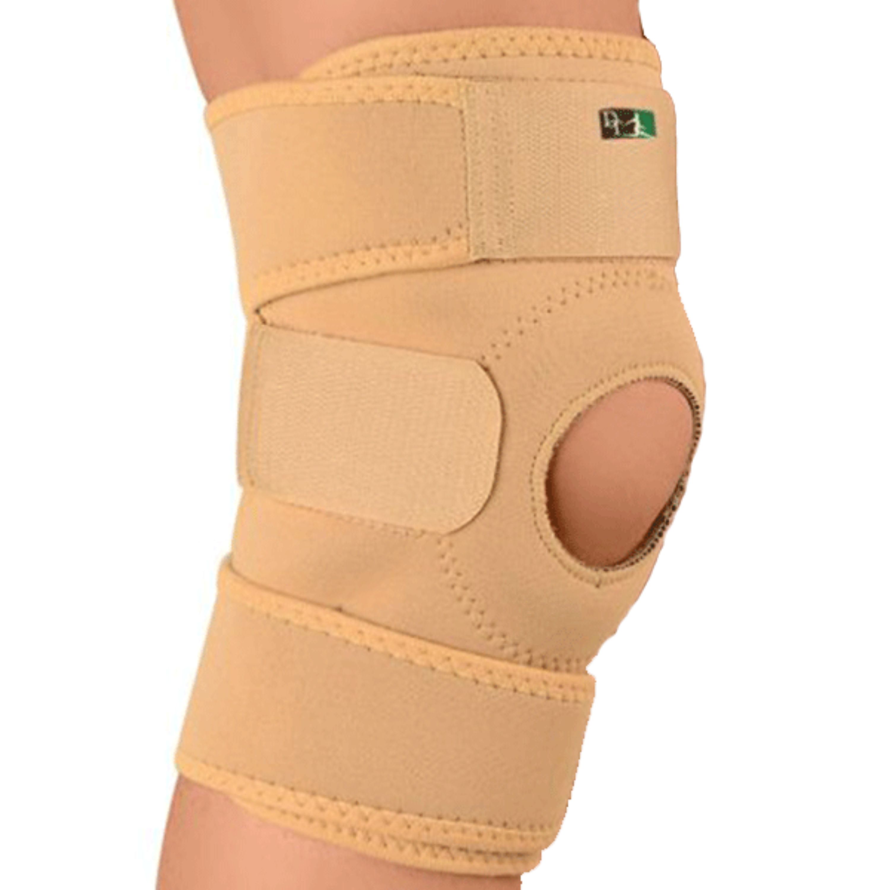 زانوبند فری سایز نئوپرن طبی - مشکی-مناسب برای همه سایز و هردوپا