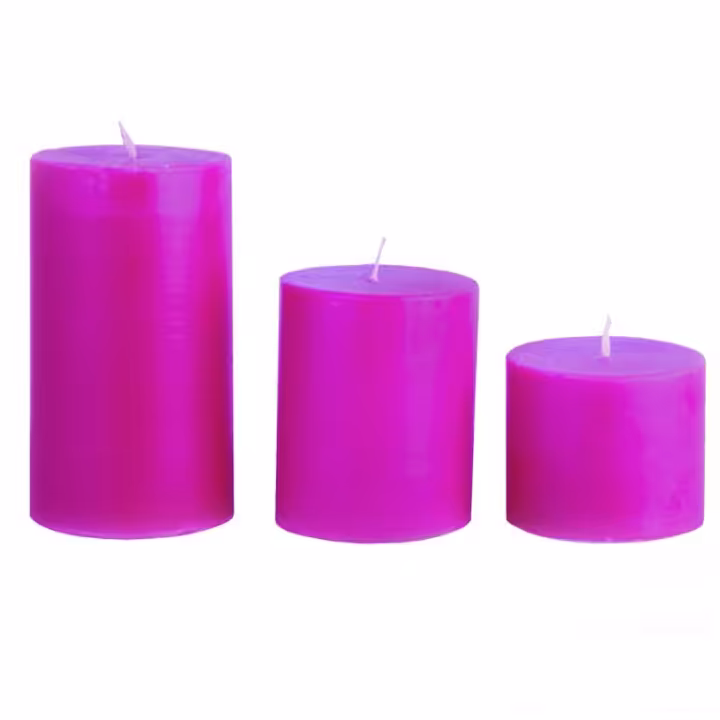 شمع استوانه مجموعه ی سه عددی متوسط