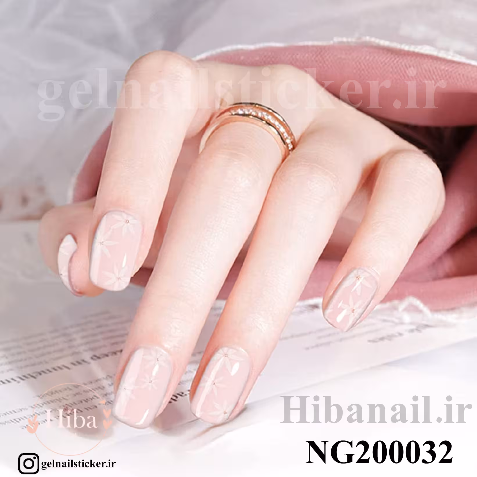 استیکر ژله ای کاشت ناخن (نیل رپ)_کد NG200032