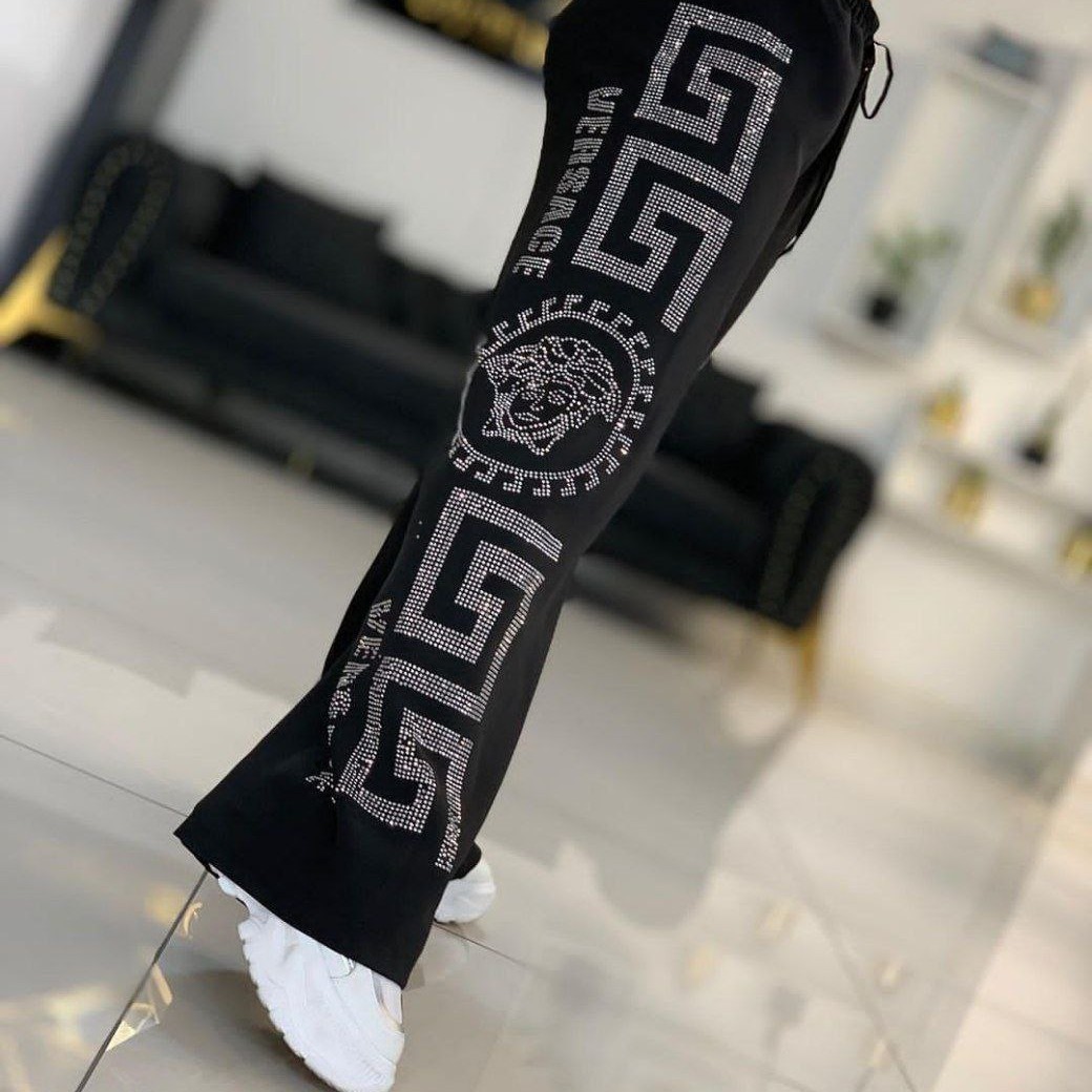 شلوار بگ نگین دار