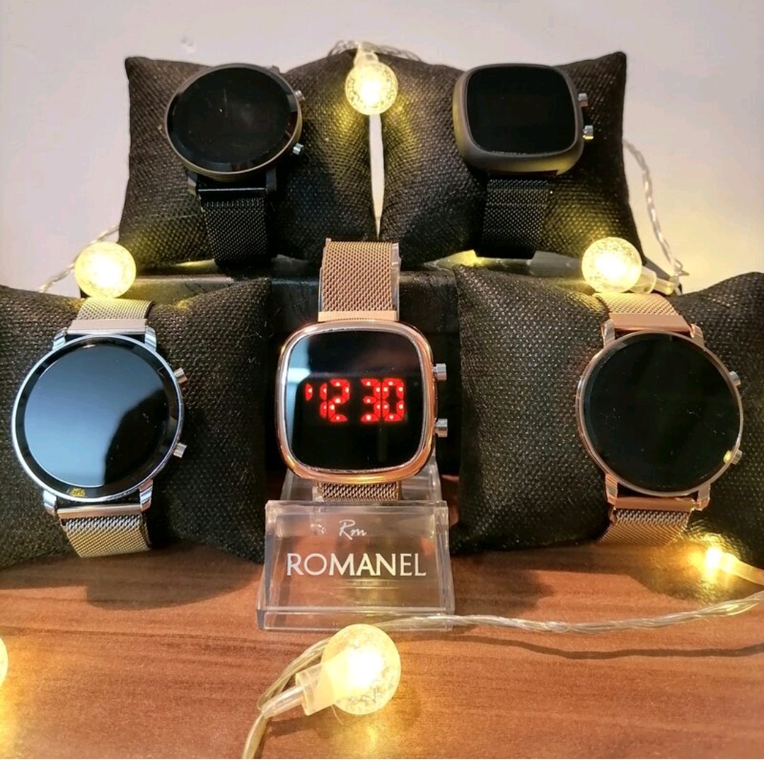 ساعت مچی دیجیتال LED طرح اپل واچ بند فلزی و قفل مگنی طرح ساعت هوشمند رنگ و طرح مختلف 