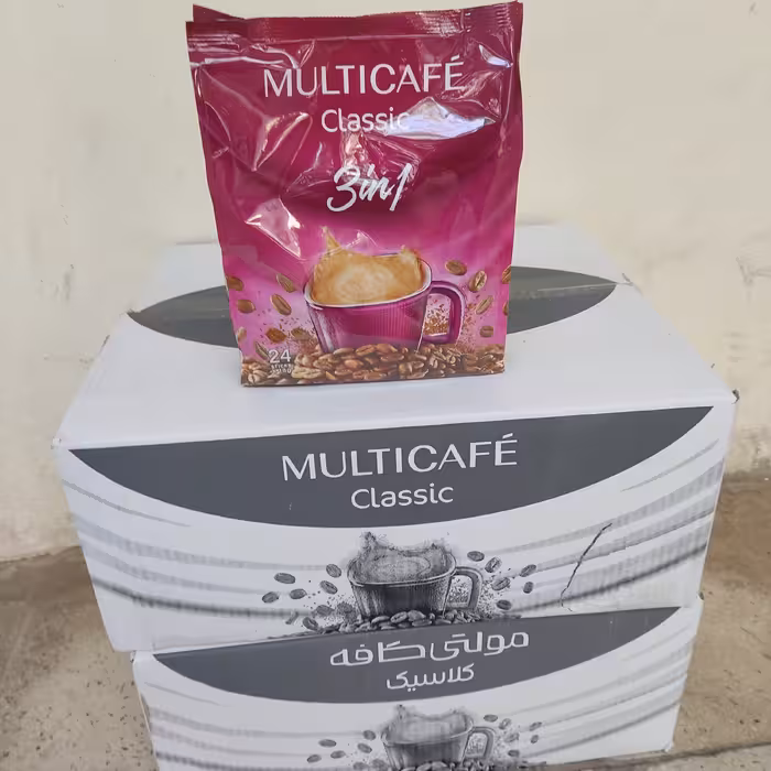 کافی میکس نسکافه قهوه فوری مولتی کافه3in1 کلاسیک8عددی با ارسال رایگان 