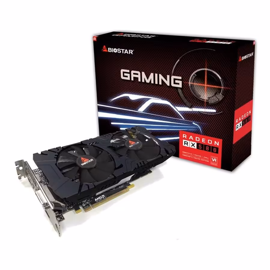 قیمت و خرید کارت گرافیک بایوستار مدل Radeon RX 580 8GB GDDR5 | یاس ارتباط