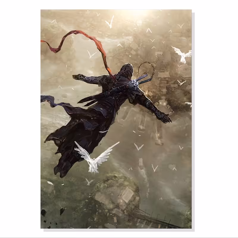 تابلو. شاسی طرح گیمینگ کیش قاتل Assassins Creed مدل M0156