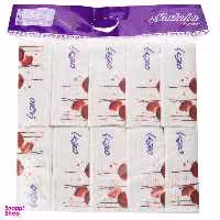 دستمال کاغذی 100 برگ مرحبا مدل Flower بسته 10 عددی