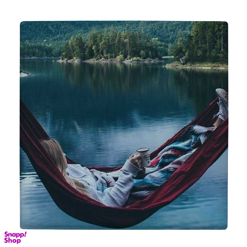 زیر لیوانی طرح دختر خوابیده در ننو کد 6167478_5541