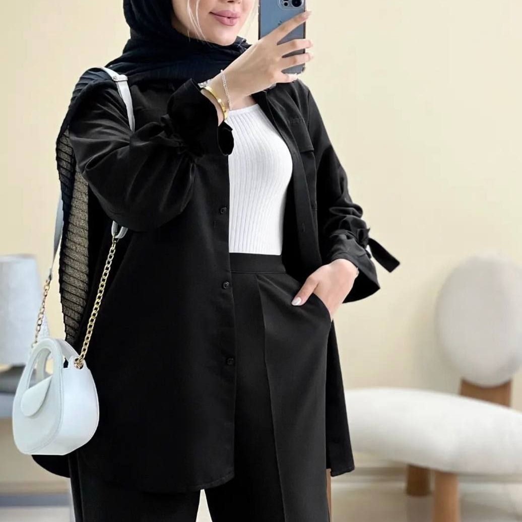 مانتو  زنانه مشکی  داکرون فری سایز تا46  مانتو زنانه، مانتو دخترانه (ارسال رایگان)