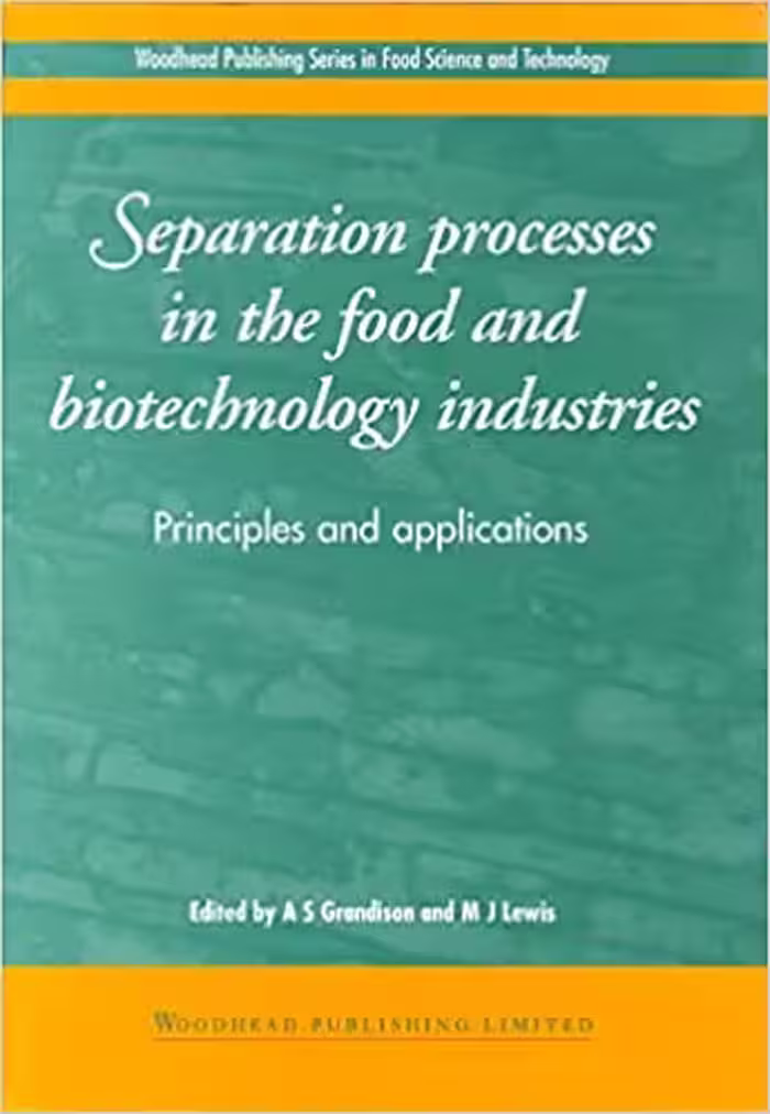 󾕇 دانلود کتاب Separation Processes In The Food And Biotechnology Industries - Principles And Applications, 1996 - دانلود کتاب های دانشگاهی