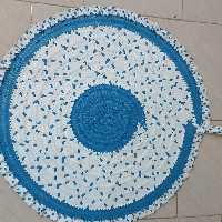 سفره تسمه بافی هنردست گیلانیان طرح دور چین دارقطر90 سانت ارسال رایگان