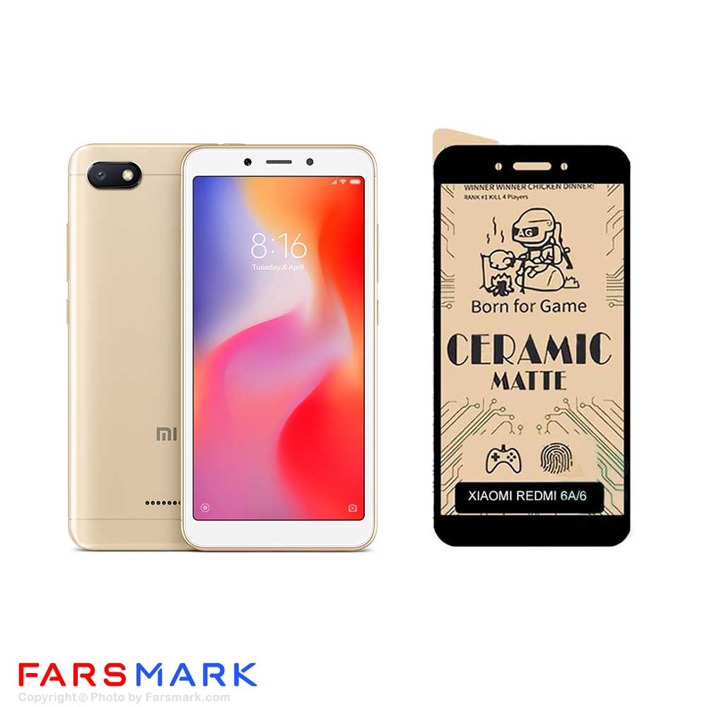 گلس سرامیکی مات گوشی شیائومی Xiaomi Redmi 6A