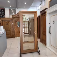 درب دوجداره تراس بالکن با رنگبندی upvc طرح چوب  یو پی وی سی 