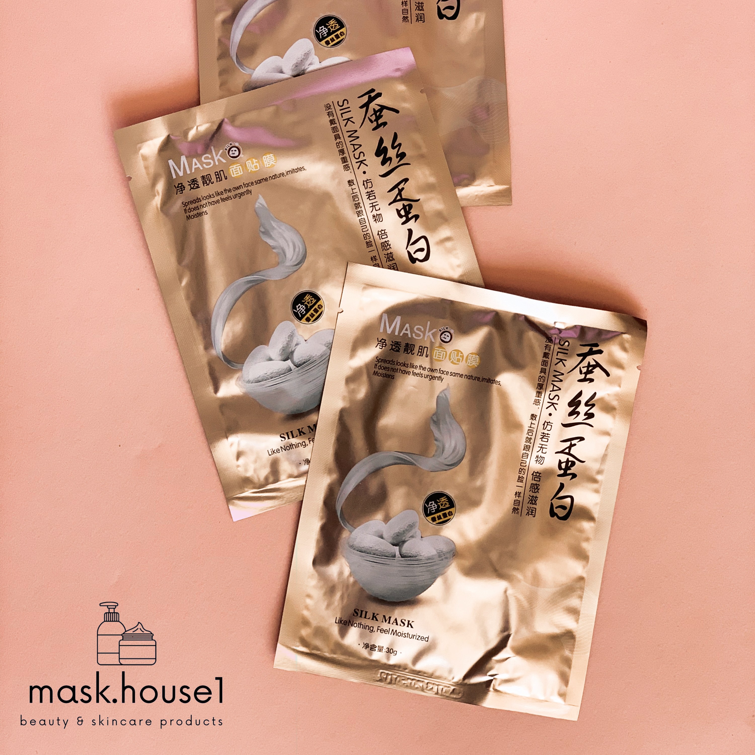 ماسک ورقه ای مرطوب کننده پیله ابریشم طلایی وان اسپرینگ