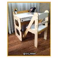 میز و صندلی تحریر چوبی