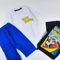 تیشرت و شلوار کارگو بچه گانه دافی اردکه کد 9377