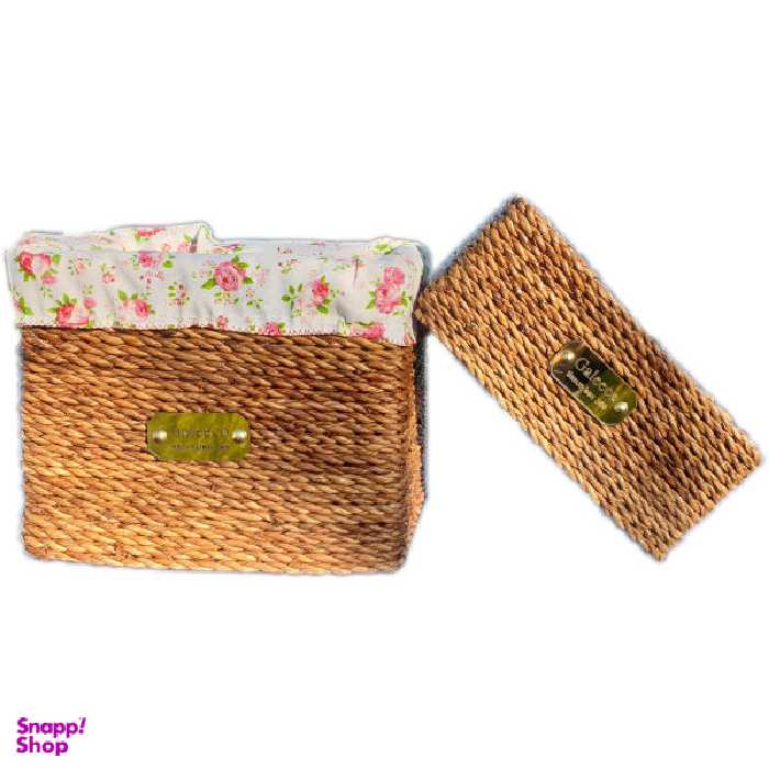 ست سطل و جعبه دستمال کاغذی گالیکو مدل flower