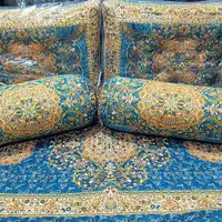 سرویس شاه نشین  ترمه هشت رنگ طرح افشاری بافوم 8سانت  تراکم بالا مدل 7تکه (پس کرایه)