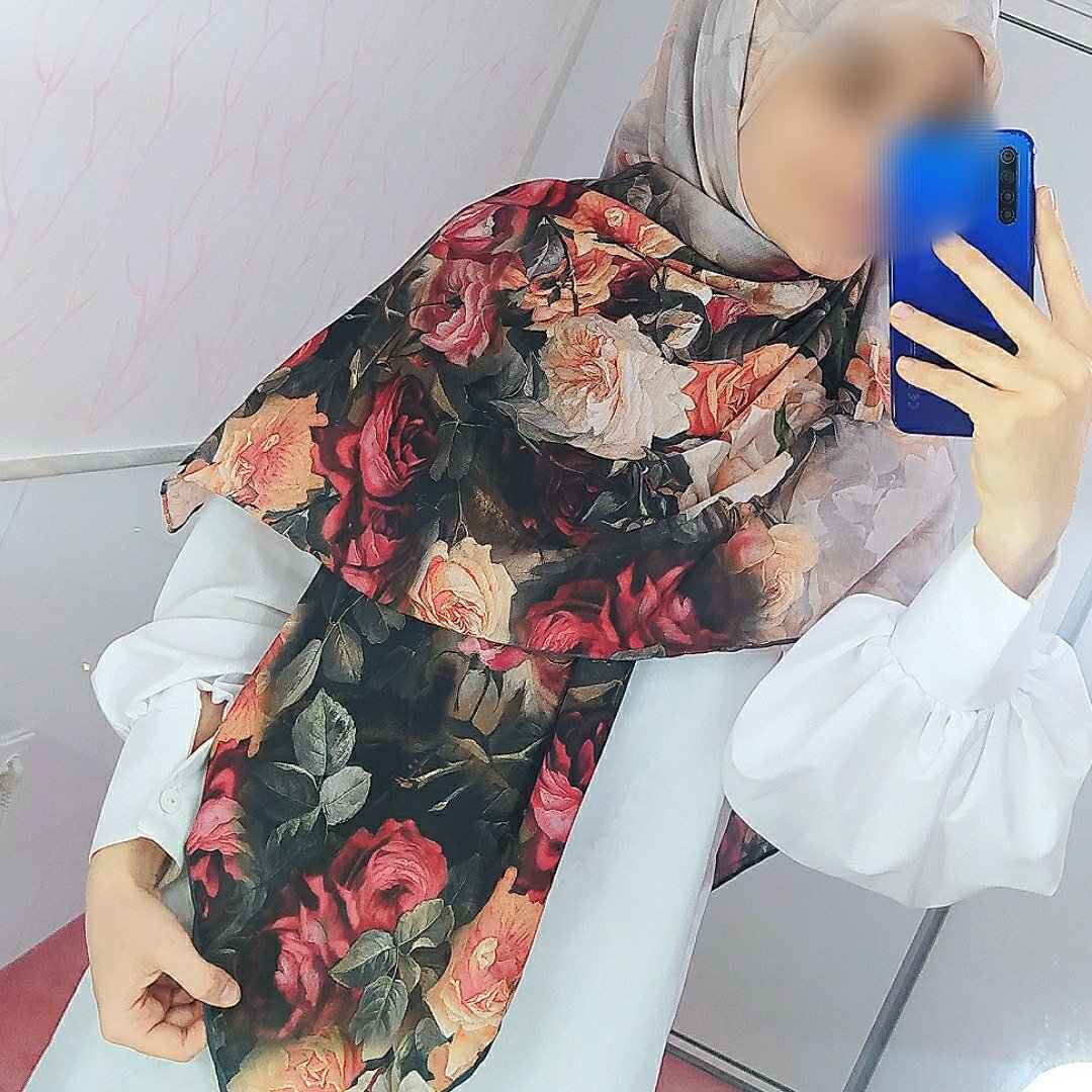 روسری نخی پاییزه نرم و لطیف خوش پوش با ایستایی عالی قواره 140